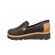 MAMMAMİA D24YA-3415 KALIN TABAN DERİ KADIN LOAFER AYAKKABI