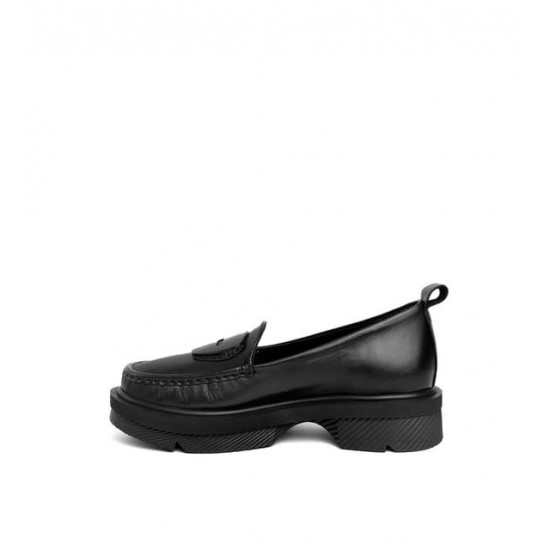 MAMMAMİA D24YA-850 KALIN TABAN LOAFER DERİ KADIN AYAKKABI